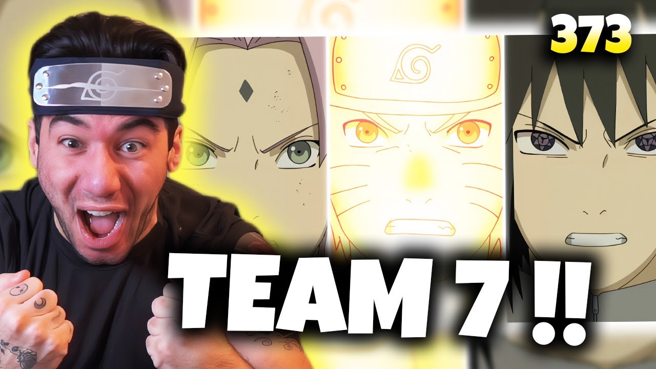 TEAM 7 REUNITED!! Naruto Shippuden Reaction: Ep. 373