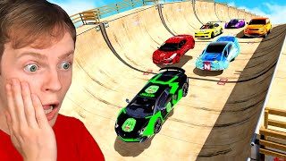 YOUTUBER SUPER CARS in GTA 5 vs MEGA RAMP!