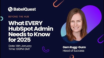What EVERY HubSpot Admin Needs to Know for 2025