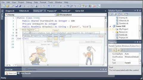 Visual Basic Tutorial - 155 - Game Part 11   Fixing The Health Logic Error