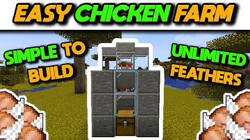EASIEST Automatic AFK Chicken Farm Tutorial - Minecraft Java 1.20
