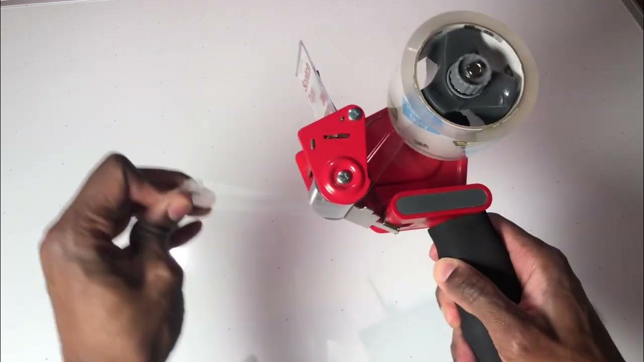 How to load a heavy duty scotch tape dispenser in 30 seconds youtube
