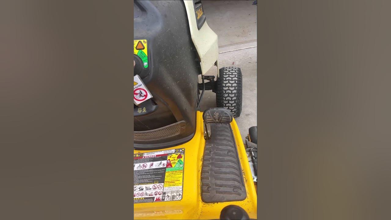 Cub Cadet LTX1040 safety switches YouTube
