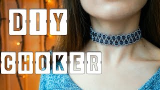 Как сделать чокер своими руками / Tutorial beaded choker