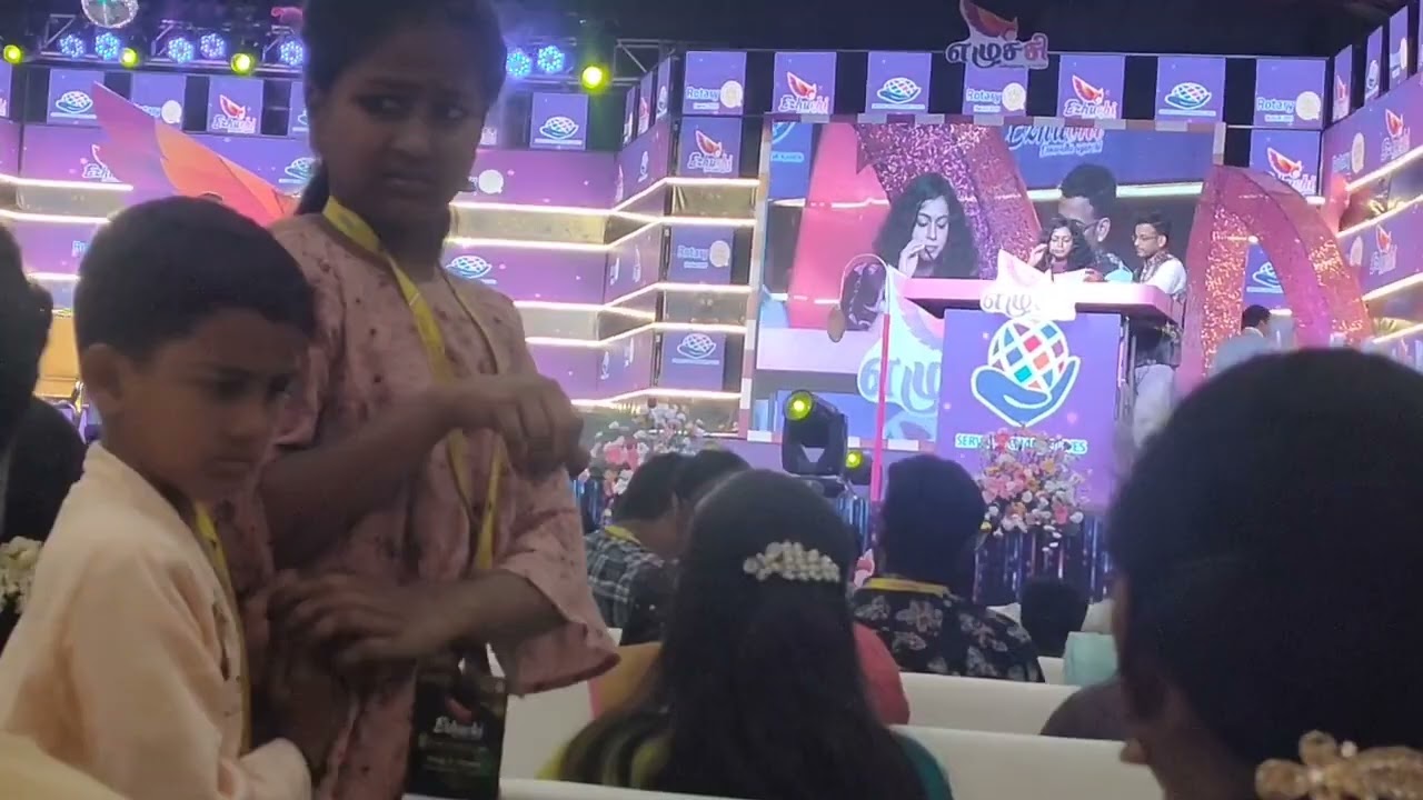 Chennai Emcees Thamizh & Sentamil hosting RI 3231 Vellore Rotary District Conference at Confluence