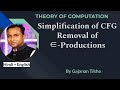 Removal of Epsilon Productions  | Elimination of Epsilon Productions