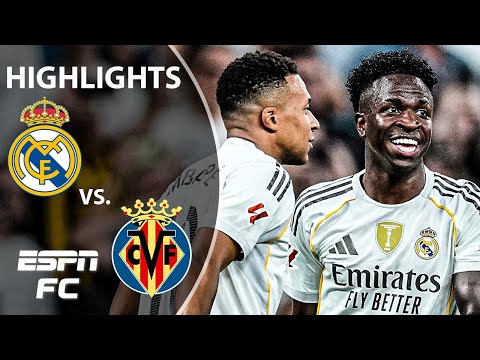 VINI JR. BRACE 😤 Real Madrid vs. Villarreal | LALIGA Highlights | ESPN FC