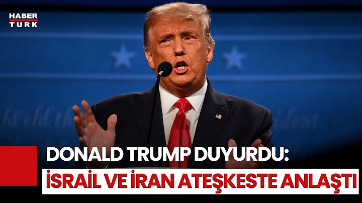 #CANLI - Donald Trump: "Ateşkes Yürürlükte, İhlal Etmeyin"