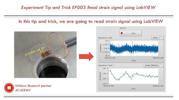 NI instrument and LabVIEW tutorial : read strain signal