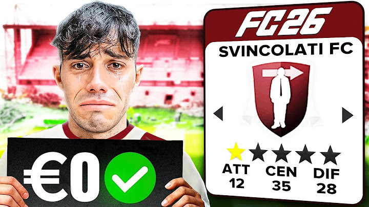 NUOVA CARRIERA ma POSSO COMPRARE solo GLI SVINCOLATI di FC26!