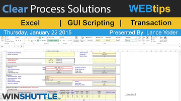 WINSHUTTLE Tutorials & WEBtips: Transaction Cell based mapping Training