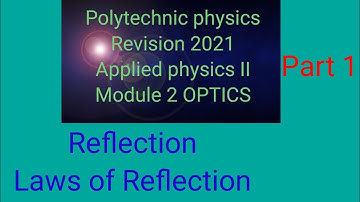 Polytechnic Physics/Applied Physics II/Revision 2021/Module 2 OPTICS/Part 1/Malayalam