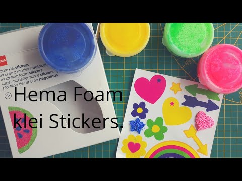 zondaar Chinese kool Concentratie Hema Foam klei Stickers #Hema #knutselen #Diy - YouTube