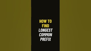 🔍 Longest Common Prefix in Python | Efficient String-Matching Algorithm