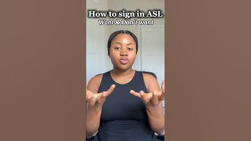 ASL words: How to sign “want” and “don’t want” in #asl