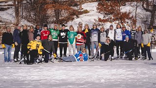 Isles Play Pond Hockey At Anders Lees House - New York Islanders - January 2026