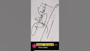 Signature ✍ Design for Afsha Sheikh #trending #reels #viral #art #shortvideo #shortsfeed #signature
