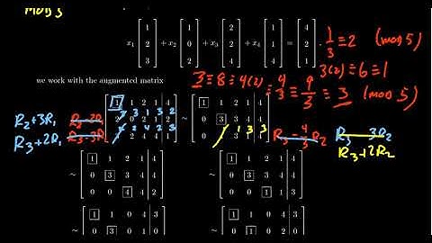 Is a Vector a Linear Combination? (Modular Arithmetic)