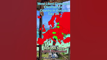 Most Liked Comment Eliminates a Country In Europe - Day 34 #shorts #mapping #country #europe