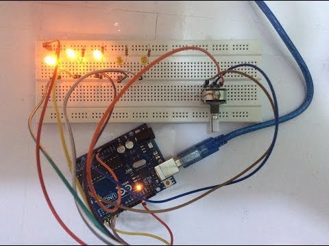 #2/arduino/ قيمة المقاومة المتغيرة على شريط LED