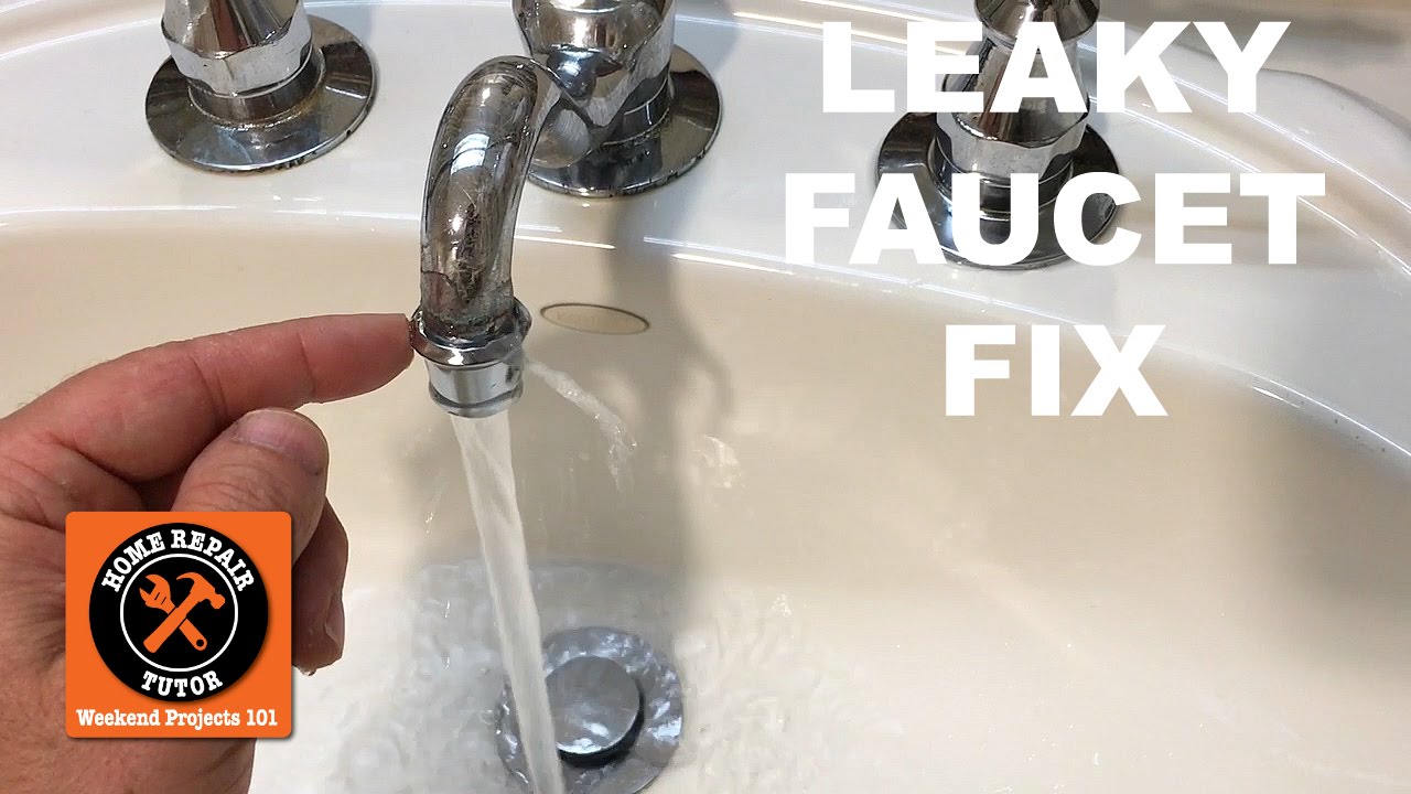 How to Fix a Leaky Faucet (Spout Leak!) in a Bathroom