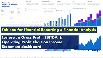 Lecture 24: Income Statement dashboard - GP EBITDA OP Chart - Course: Tableau for FR-FA