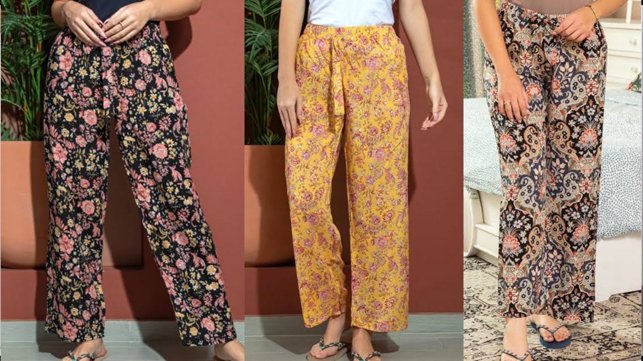 تفصيل وخياطة سروال ( بنطلون ) واسع بدون جيوب / من السهل جدًا خياطة السراويل الواسعة / Sew wide pants