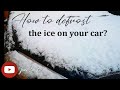 How to defrost the car using scraper after snow? [@JunClaudz]