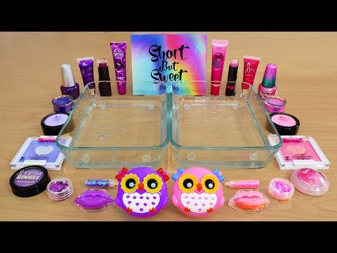 purple-vs-pink---mixing-makeup-eyeshadow-into-slime!-special-series-114-satisfying-slime-video