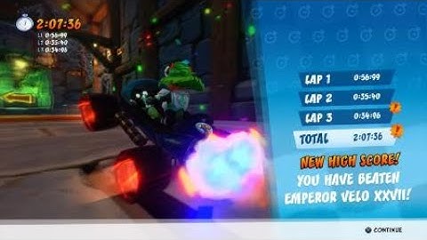Crash Team Racing Nitro-Fueled, Cortex Castle, Emperor Velo Time Trial EASY WAY