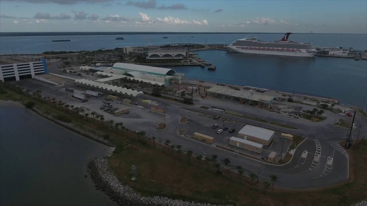 Port Canaveral Cruise Terminal 10 Month 2 of Construction YouTube