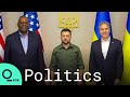 Zelenskiy Meets U.S. Secretaries Blinken, Austin in Kyiv