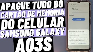 Como Formatar Cartão De Memória No Celular Samsung Galaxy A03S