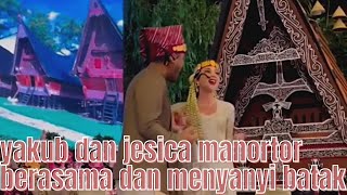 Jesica Mila Manortor dan menyanyi lagu batak dalam pernikahannya adat batak