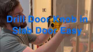 The Best Method for Drilling a Door Handle Hole in a Slab Door