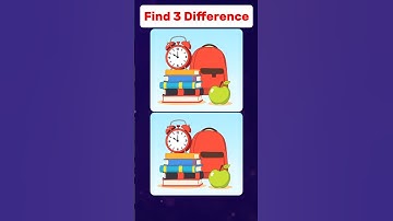 Only 8% Genius Can Find The 3 Differences 🥸 #findthedifferences #quiz #iqtest