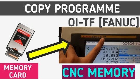 Copy Programme From Memory Card To CNC memory |Programme memory card se cnc me kese copy kare