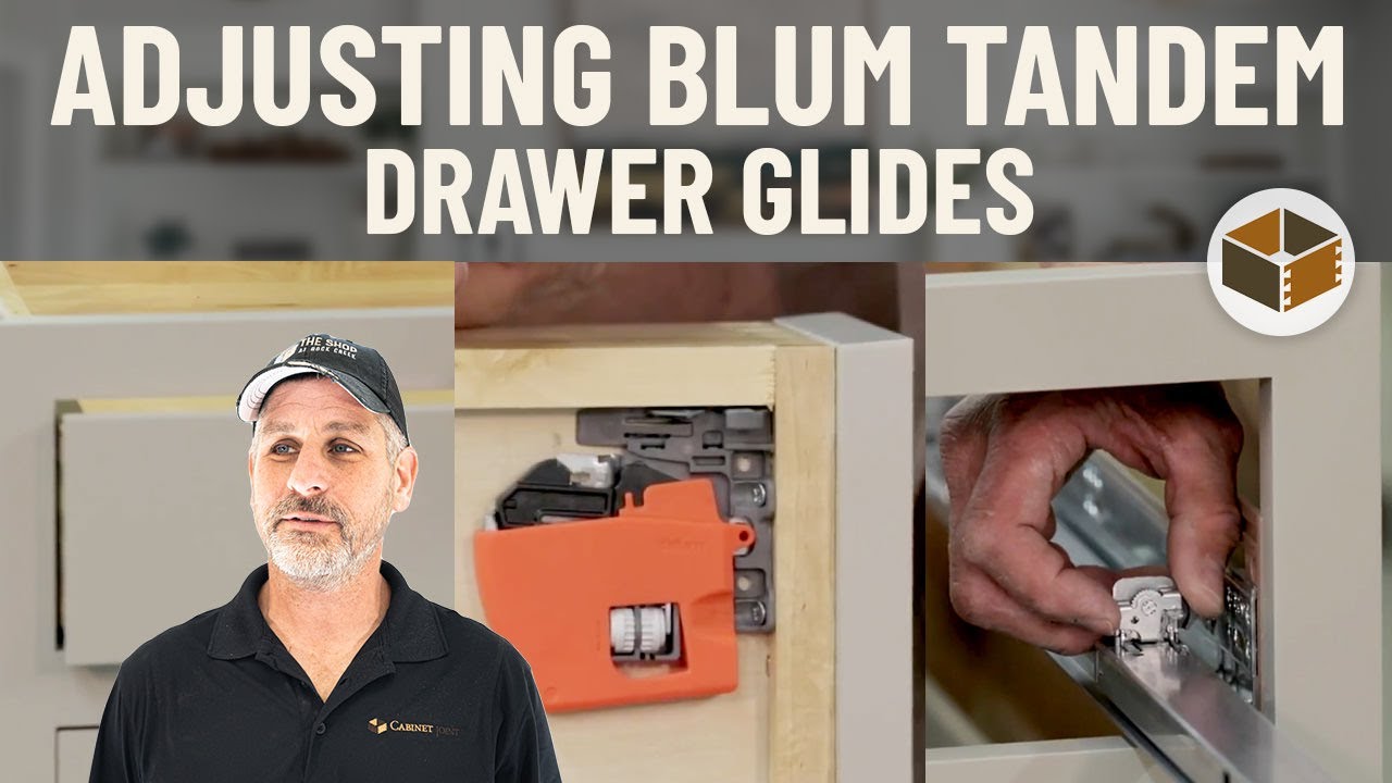 Tandem Drawer Slide Adjustment Tandem Drawer Slide Adjustment
