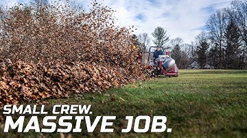 Professional Leaf Cleanup Made Easy with Ventrac