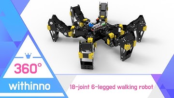 18-joint, 6-legged walking robot| withinno Multi board | arduino | ax-12