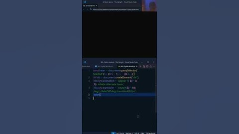 3d HEART ANIME #shorts #trending #trend #viral #viralvideo #code #coder #webdesign #programming