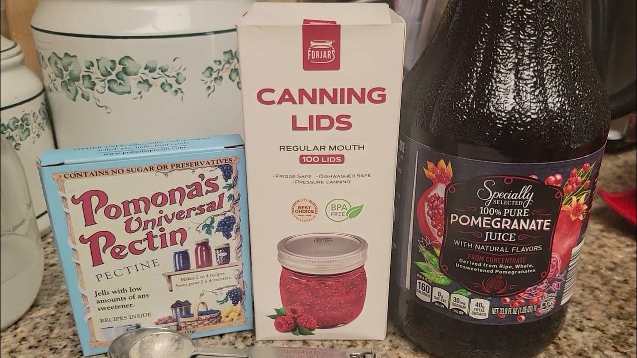 How to Make and Can Pomegranate Jelly from Bottled Juice ! Low Sugar. 