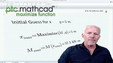 PTC Mathcad - maximize function