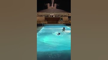 Adelia Swimming Across 1.4m depth pool for the 1st time & without fear!