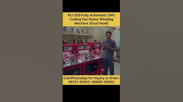Fully Automatic CNC Winding Machine Dual Head Ceiling Fan Stator Rewinding machine KIJ 200