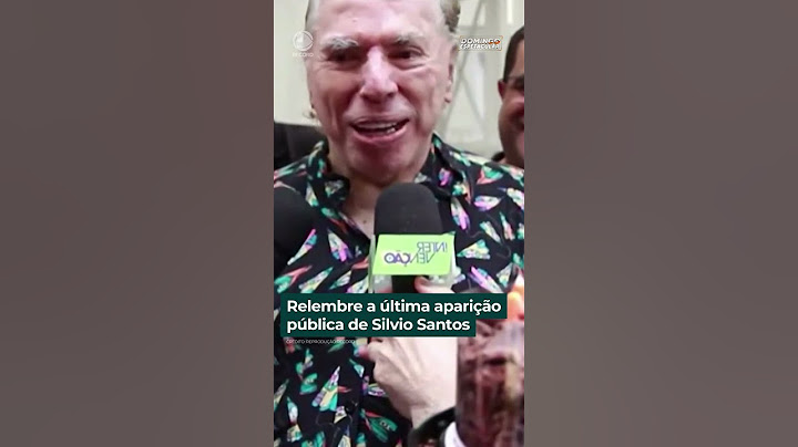 Relembre a última aparição pública de Silvio Santos