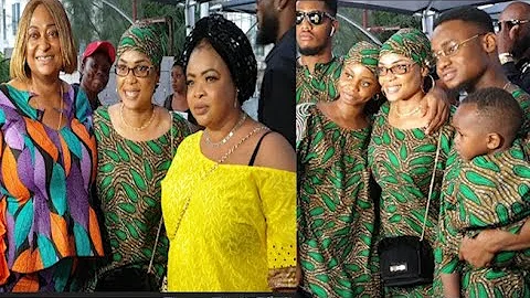 Iyabo Ojo Snaps With Her Family As Ronke Oshodi,Chioma Attends At The Wake Keeping Of Her Late Mum