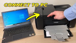 Connect PC Computer to Canon PIXMA TR4720 Printer Over Wi-Fi  FULL SETUP