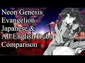 Neon Genesis Evangelion Japanese & All English Dubs Character Comparison