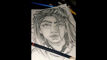 Quick Pencil Hatching of Billie Eilish|. 빌리 아일리시| #Hatching